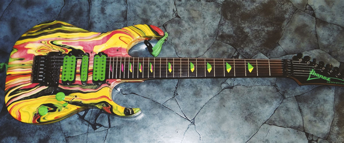 painted acoustic guitar
